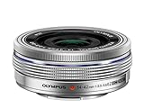 Olympus M.Zuiko Digital 14-42mm F3.5-5.6 EZ Objektiv, Standardzoom, geeignet für alle MFT-Kameras (Olympus OM-D und PEN Modelle, Panasonic G-Serie), silb