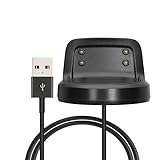 kwmobile USB Kabel Charger kompatibel mit Samsung Gear Fit2 / Gear Fit 2 Pro Ladekabel - Smart Watch Ersatzkabel - Fitnesstracker Aufladekabel in Schw