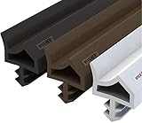 STEIGNER Türdichtung ZIMMERTÜRDICHTUNG Türgummi 50m 12mm STD06 WEISS - Gummidichtung Dichtungen aus Gummi Tür Fenster Profildichtung Universal Dichtb