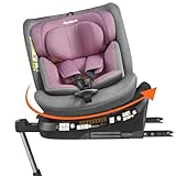 Jovikids 360° Drehbar Kindersitz mit ISOFIX, i-Size(ECE R129) Gruppe 0+1/2/3 Baby Autositz Reboarder mit Liegefunktion & Abnehmbar Vordach(40-150cm，0-36kg，0-12 Jahre)