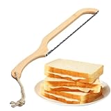 FIDEMM Bogenmesser Brotschneider - Schneidemesser mit Wellenschliff,Bequemer, gezackter Brotschneider für selbstgebackenes Brot, Küchenbesteck aus E