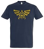 Urban Backwoods Triforce Vintage Logo Herren T-Shirt Blau Größe 3XL