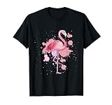 Geschenk Exotischer Vogel Rosa Flamingo T-S