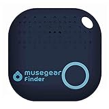 musegear Schlüsselfinder mit Bluetooth App aus Deutschland I Maximaler Datenschutz | dunkelblau 1er Pack I Für iOS & Android I Schlüssel F