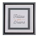 Schild Follow Your Dreams aus Holz 20cm Motivation Folge deinen Träumen Wandschild Dek