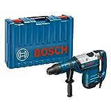 Bosch Professional Bohrhammer GBH 8-45 DV (Leistung 1.500 Watt, Bohr-Ø in Beton mit Hammerbohrern: 12-45 mm, Schlagenergie max.: 12,5 J, SDS-max., inkl. Fetttube, Zusatzhandgriff, im Koffer)