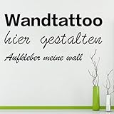 Wandtattoo Aufkleber Wunschtext selbst gestalten Wunschtext Wandaufkleber Datum Zitat oder Name Autoaufkleber Fahrrad Snowboard Aufkleber Stick