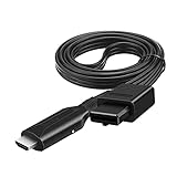 Jerilla N64 zu HDMI Kabel, N64 auf HDMI Konverter Video-Audio-HD-Anschluss 720P/1080P Adapter Kabel Kompatibel mit Nintendo 64 N64/NGC/SNES, TV, M