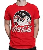 Coca Cola Santa Drinking Coke Christmas Unisex Red T-Shirt (Medium),
