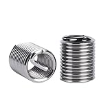 cyclingcolors 2x Gewindeeinsätze Helicoil Gewinde Reparatur Einsatz DIN 8140 Standard Edelstahl Metalldraht Gewindereparatursatz M12x1,75x30