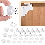 Kindersicherung Schrank, 12 Schubladenschloss mit 3 Schlüssel Kindersicherung Schubladen Schubladensicherung Schranksicherung Baby Magnet Magnetisches Schrankschloss Kindersicherung Mag