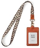 SENLLY Ausweishalter mit Süß Schlüsselband, Vertikale Ausweishülle, ID Kartenhalter Card Badge Holder mit Doppelseitig