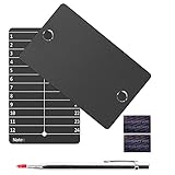 Crypto Seed Storage, Bitcoin Wallet, Cold Wallet Backup - BIP39 12 oder 24 Wörter Recovery Phrase Backup Cryptocurrency Wallet mit Gravurstift (Doppelt) (Grau)