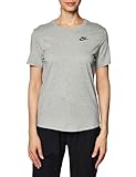 Nike Damen Club Essentials T-Shirt Grau, grau, X-S