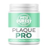 Pets Purest Plaque Pro Pulver für Hunde, Katzen & Haustiere 180g - 100% Natürliche Plaque & Zahnstein Entferner für Mundgeruch, Zähne & Zahnfleischerkrankungen Mundhygiene Zahnpflege F