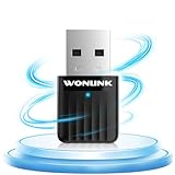 WONLINK WLAN Stick, Mini USB WiFi Adapter für PC Dual Band, Internet Stick für/Desktop/Tablet/Laptop, Internet Adapter PC Kompatibel mit Windows XP/7/8/8.1/10/11, Eingebauter Treib