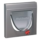 PetSafe Katzenklappe Staywell Klassik, 4 manuelle Verschlussoptionen, Einschließlich Tunnel, Für Haustiere bis 7 kg, Maße 22,3 cm x 22,3 cm, G