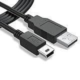 CABLEPELADO Mini USB-Kabel Synchronisieren und Laden | Datenübertragung 480 Mbit/s | Kompatibel mit Blue Yeti Mikrofon, PS3, Wii U Pro, externe Festplatte, Digitalkameras, MP3 | Schwarz | 1 M