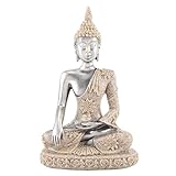 Jadeshay Buddha-Statue - Buddha Figur meditierende Friedens-sitzende Verzierung, die Figur-Handwerk für Hauptdekorations-Tischverzierung schnitzt(#1)