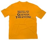Written and Directed by Quentin Tarantino Fan T-Shirt, M, gelb