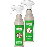 Envira Holzwurm Pack - Holzwurmspray Universal Insektenspray - Geruchlos & Auf Wasserbasis - 2 x 500