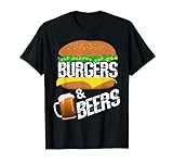 Burger and Beers T Shirt für Fans von Hamburger und Handwerk T-S