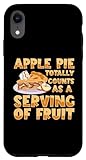 Hülle für iPhone XR Bäckerei Apfelliebhaber Apfelkuchen Thanksgiving Essen Apple Day