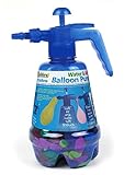 alldoro 60200- Water & Air Balloon Pumpen Set, Wasserbomben Pumpe mit 250 Wasserbomben, Wasserballon Füller für Garten & Party, für Kinder ab 8 Jahren und Erwachsene, blau / rosa / orang