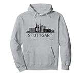 Die Stadt Stuttgart Skyline Silhouette Deutschland Stuttgart Pullover H