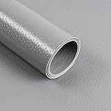 PVC Bodenbelag Dots - Gummimatte - Stärke: 2mm - Noppenmatte Antirutschmatte - rutschfest und unempfindlich gegen Flüssigkeiten & Schmutz - Universell einsetzbar (Grau, 120 x 600-)