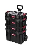 XL Werkzeugtrolley, Werkstattkoffer Set, Werkstattwagen Set ausQ-Brick Serie mit viel Zubehör! B x T x H in cm: 53 x 38 x 98 cm ! Der Mobile Alleskönner - Privat & Gewerb