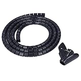 Kabelwickel, Kabelwrap mit Einem Durchmesser 20 Mm/0,79 Zoll Draht Wickelschlauch Spiralkabel Wrap Organizer Kabelhülle für Home Office TV DVD -PC -Kabel (2m)