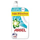 Ariel Flüssigwaschmittel Waschmittel, 100 Waschladungen Universal+ Mit Der Frische Von Febreze, Ausgezeichnete Fleckenentfernung Selbst Bei Kaltw