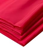 IPEA Futterstoff Stoff Rot - 200 cm x 150 cm - Made in Italy - Meterware zum Nähen, Kleidung, Futter, Jacken, Hosen, Röcke, Möbel, Kissen - Polyester Stoff zum F