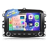 2G+64G CAMECHO Android 13 Autoradio für FIAT 500L 2013-2019 mit Navi Wireless Carplay Android Auto,7 Zoll Doppel Din Autoradio mit Bluetooth RDS EQ WiF