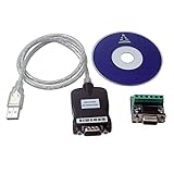 Tsadeer Adapter Konverter USB 2.0 auf RS485-485 RS422-422 DB9 COM Serieller Anschluss, PL2303