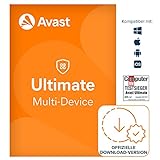 Avast Ultimate 2024 - Antivirenschutz im Paket mit Avast SecureLine VPN und Avast Cleanup Premium - für Windows, macOS, iOS und Android | 10 Gerät | 1 Jahr | PC/Mac | Aktivierungscode per E