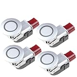 RYLFEQER Für Odyssey Für CRV 2005-2009 2004-2013 2 Pins 39680-SHJ-A61 Auto Parkplatz Umkehr Radar Sensor Auto Radar Detektor Blind Spot Unterstützen Parkplatz Sensoren(4 pcs Sliver)