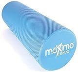 Maximo Fitness Faszienrolle für Wirbelsäule & Rücken, Beine, Arme (45x15 cm) - Mittel-Harte Massagerolle für Yoga, Pilates, Regeneration nach Sp