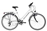 KS Cycling Trekkingrad Damen Alu-Rahmen 28'' Metropolis weiß RH 53 cm Multipositionslenk