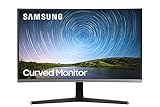 Samsung Curved Monitor C27R502FHR, 27 Zoll, VA-Panel, Full HD-Auflösung, AMD FreeSync, Bildwiederholrate 60 Hz, Krümmung 1800R, Reaktionszeit 4 ms, Dunkel Blau, G