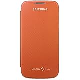 Samsung Hülle Schutzhülle Clip-On Flip Case Cover für Samsung Galaxy S4 Mini - Orang