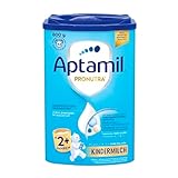 Aptamil Kindermilch 2+ 800g | 43 Portionen à 130ml | für Kleinkinder im Wachstum | mit Vitaminen A, C und D sowie ALA (Omega-3), Calcium, Eisen und Jod | ohne Palmöl | schmeckt warm & k