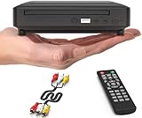 Ceihoit Mini DVD Player für TV HDMI/AV Ausgang mit Kabel enthalten, HD 1080P Upscaling, USB Eingang, Alle Regionen frei, Fehler Korrektur, integriertes PAL/NTSC System, DVD CD Play