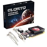 Glorto Radeon HD 5450 Grafikkarte, 1 GB, DDR3, PCI Express 2.0 x16, HDMI/VGA/DVI, Low Profile GPU