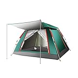 Pop-up-Zelte für Familiencamping für 2–4 Personen, wasserdicht, belüftet, abnehmbar, sofort aufbaubare Kuppel für Outdoor-Camping, Wandern, Angeln Hop