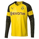 PUMA Herren BVB LS Home Shirt Replica Evonik with OPEL Logo Trikot, Cyber Yellow, S