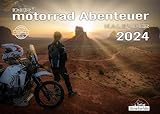 MOTORRAD KALENDER 'Reise & Abenteuer' 2024 inkl. Outdoor Aufkleber | Wandkalender | DIN A3 Hochg
