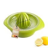 Westmark Zitronen-/Zitruspresse mit Behälter, Durchmesser: 18,7 cm, Fassungsvermögen: 350 ml, Kunststoff, Limetta, Apfelgrün, 3091227