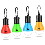 JOPHEK Camping Lamp, 4 x LED Camping Lantern Battery Operated Camping Lamp Portable Tent Light Waterproof Emergency Light for Camping